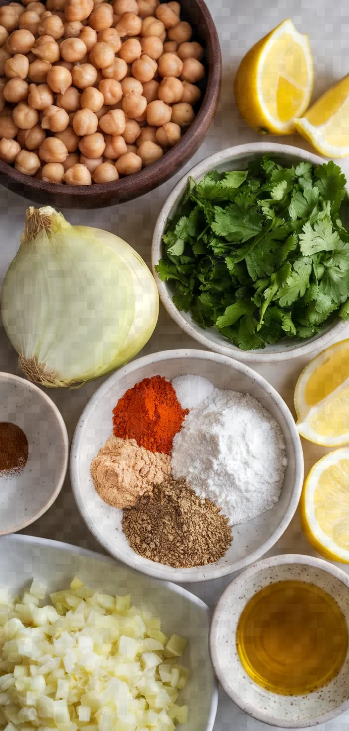 Ingredients photo for Crispy Homemade Falafel Recipe