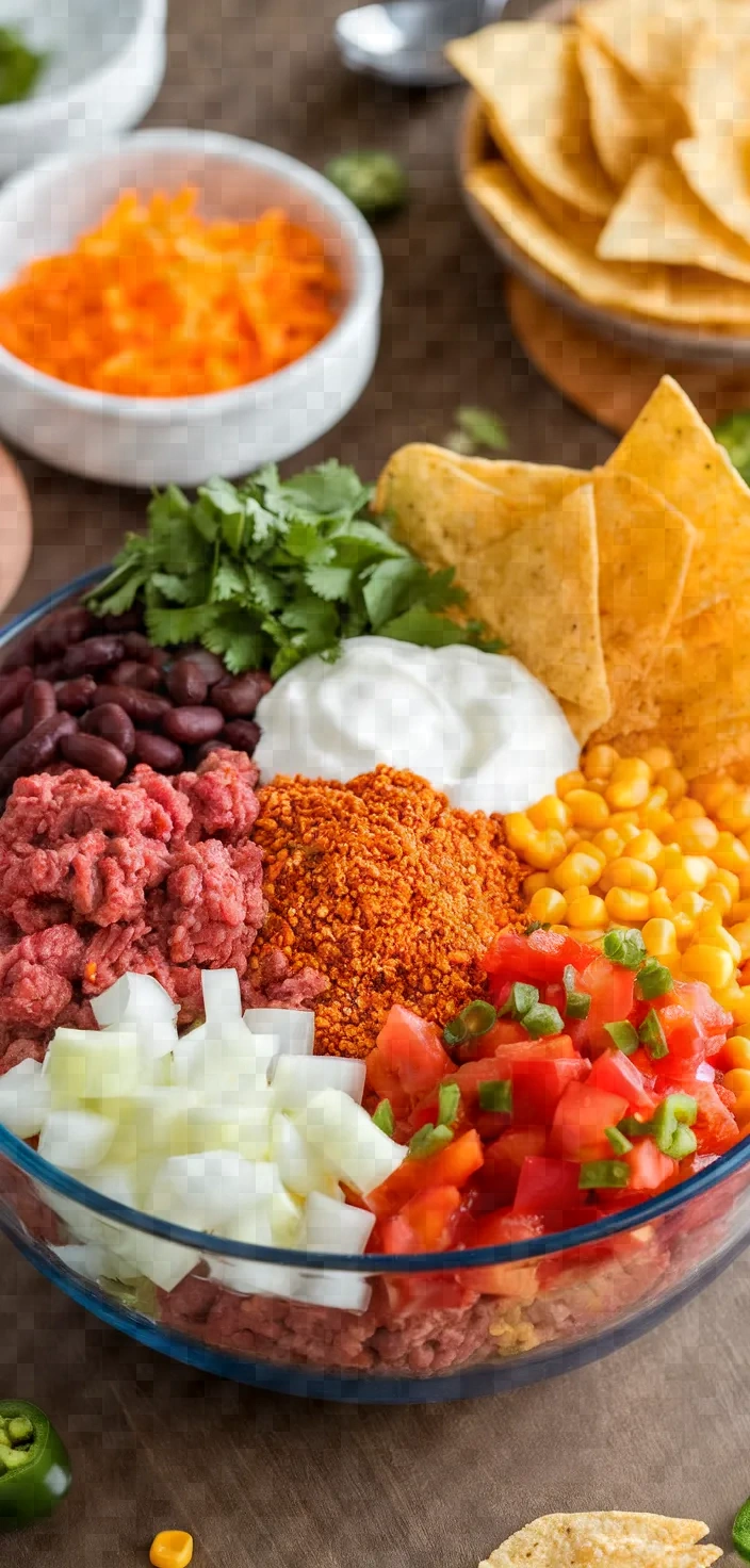 Ingredients photo for Crock Pot Taco Soup 2 Recipe