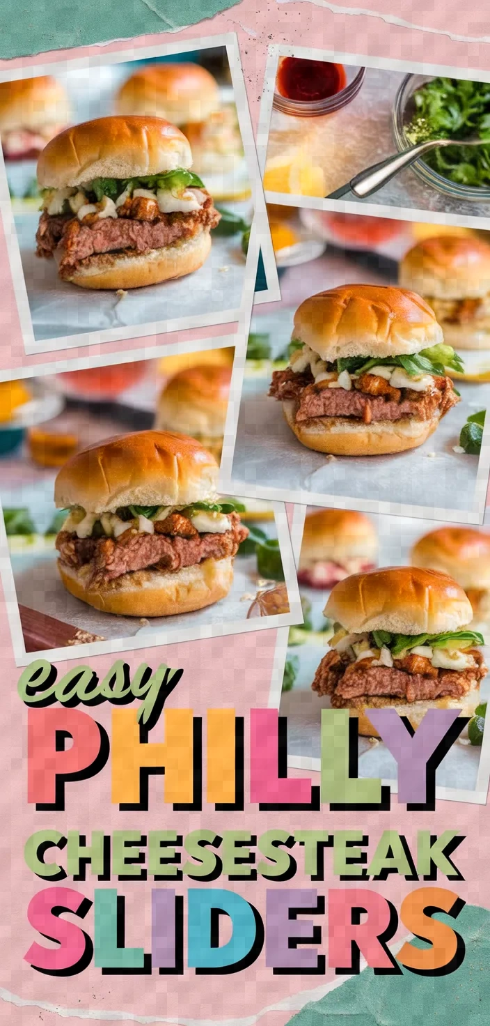 A photo of Easy Philly Cheesesteak Sliders Recipe