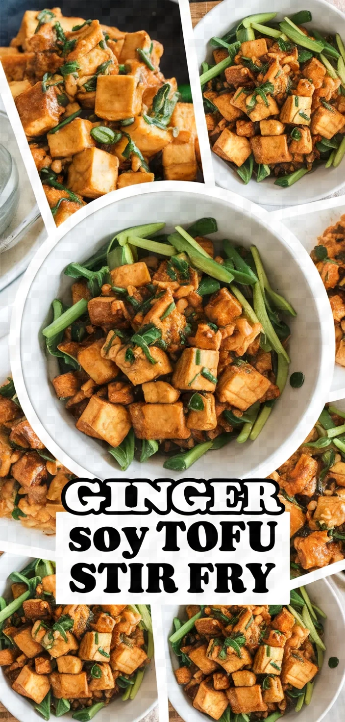 A photo of Ginger Soy Tofu Stir Fry Recipe