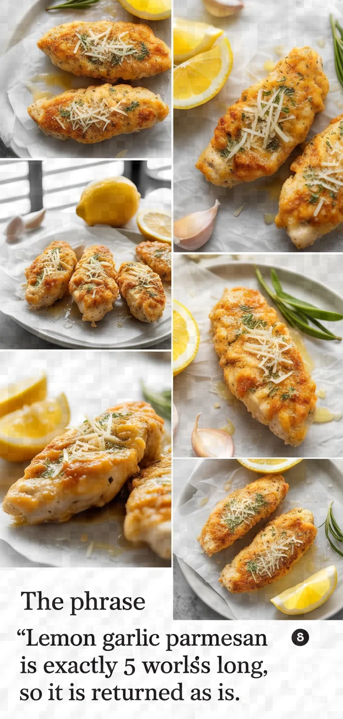 A photo of Lemon Garlic Parmesan Chicken Tenders Recipe