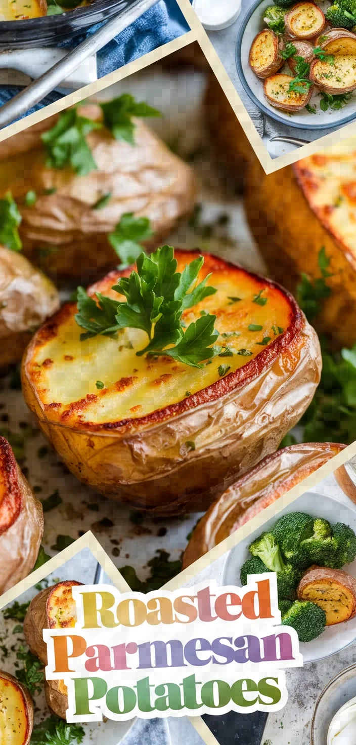 A photo of Roasted Parmesan Potatoes And Broccoli Recipe