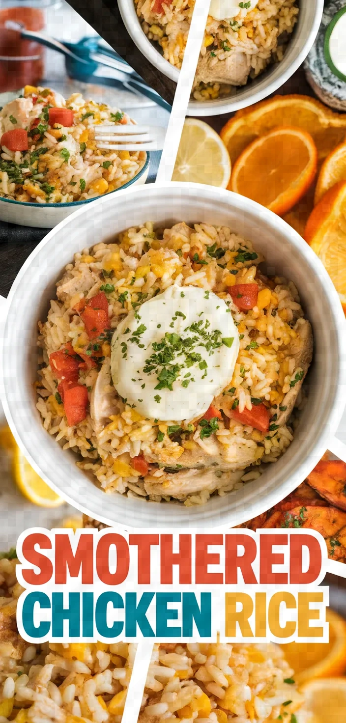 A photo of Smothered Chicken And Rice Recipe