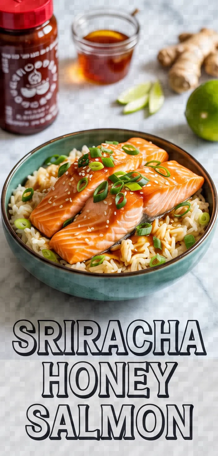 A photo of Sriracha Honey Salmon Bowls Recipe