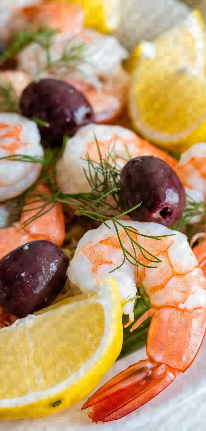 Lemon Dill Shrimp Olive Antipasto Recipe