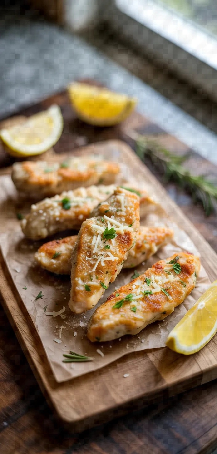 Lemon Garlic Parmesan Chicken Tenders Recipe