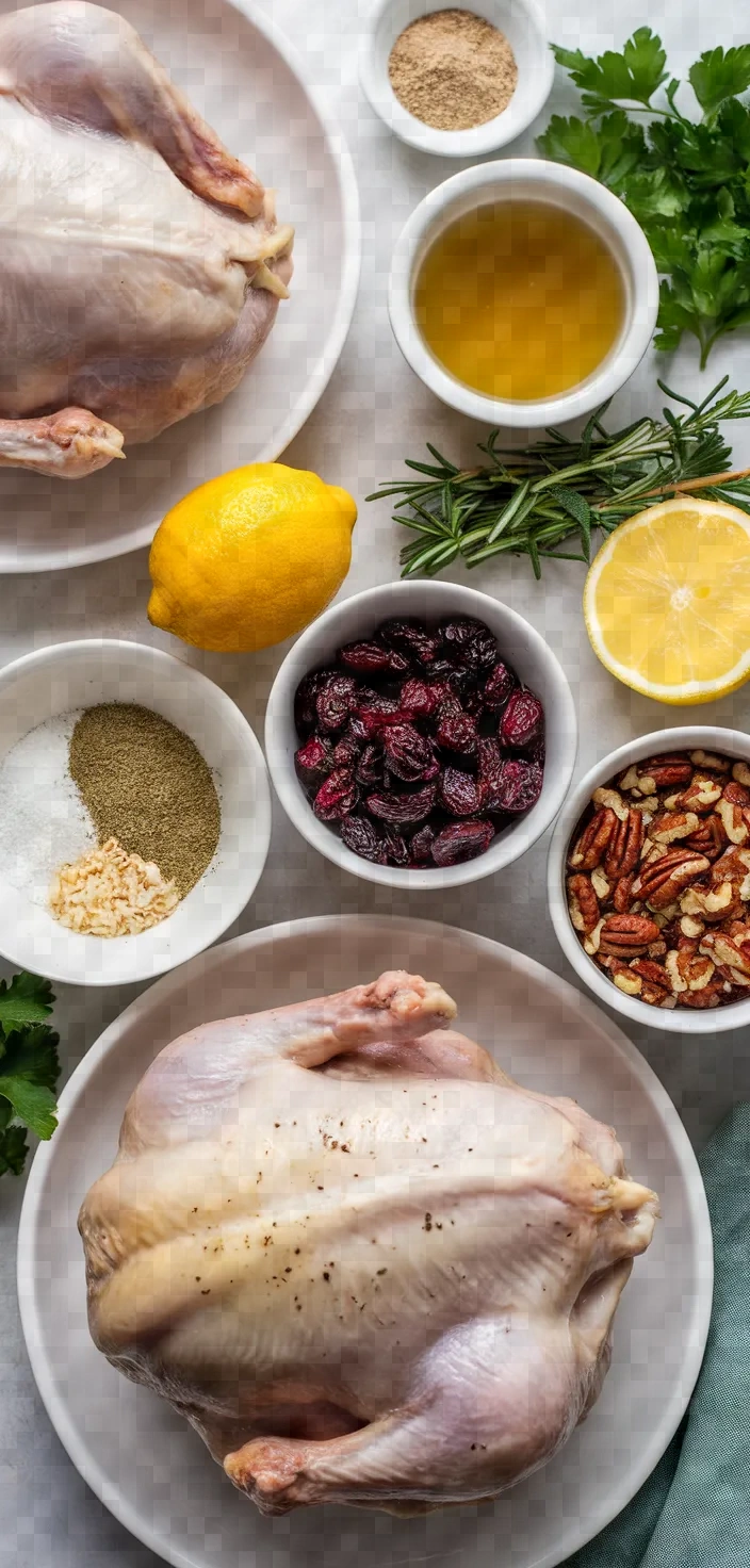 Ingredients photo for Stuffed Cornish Game Hens Recipe